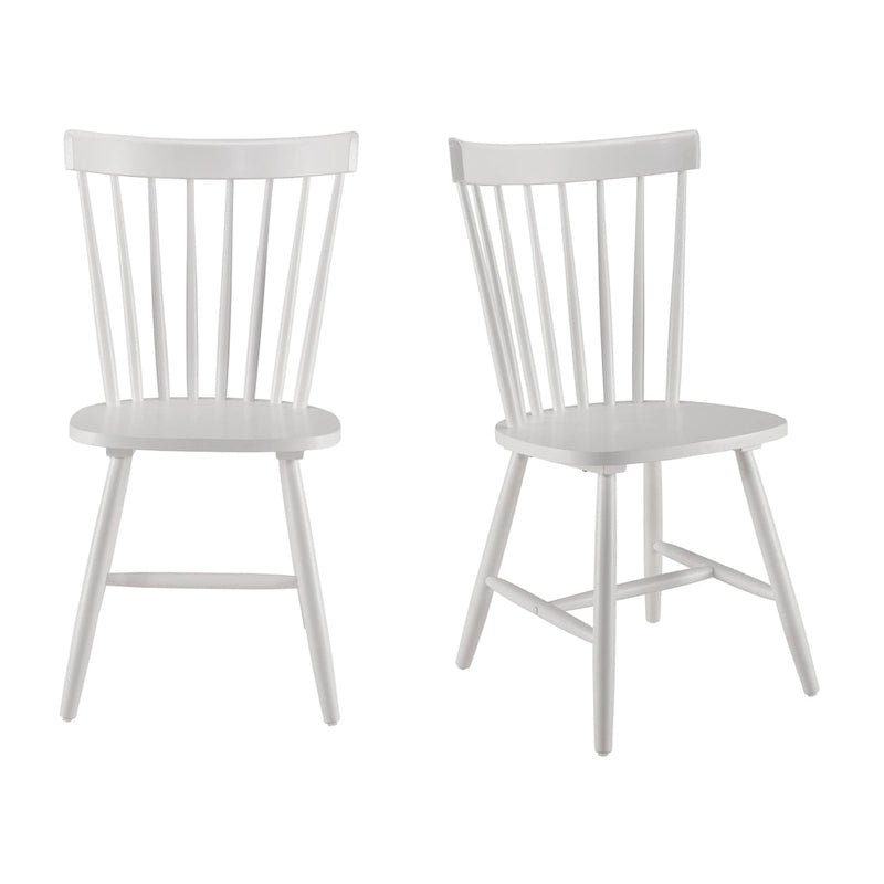 Natural Wood High Back Spindle Dining Chair - 225 lbs Capacity
