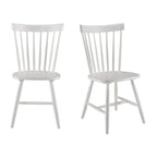 Natural Wood High Back Spindle Dining Chair - 225 lbs Capacity
