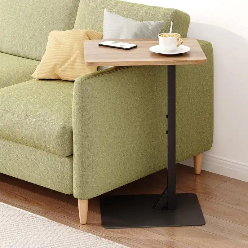 C Shaped End Table for Couch & Bedside - 15.7 D x 11.8 W x 23.6 H