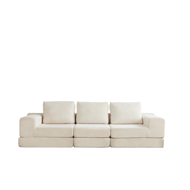 108  Foam Modular Sofa Bed with Memory Foam & Spring Base