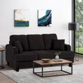 85  Modern Corduroy Rectangle 3-seater Sofa with USB and 2 Pillows