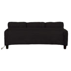 85  Modern Corduroy Rectangle 3-seater Sofa with USB and 2 Pillows