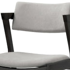 Auden Retro Modern Black Wood Wing Chair