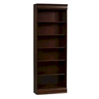 Cognac 84" Tall Bookcase with Adjustable Shelves