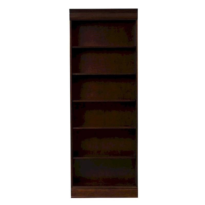 Cognac 84" Tall Bookcase with Adjustable Shelves