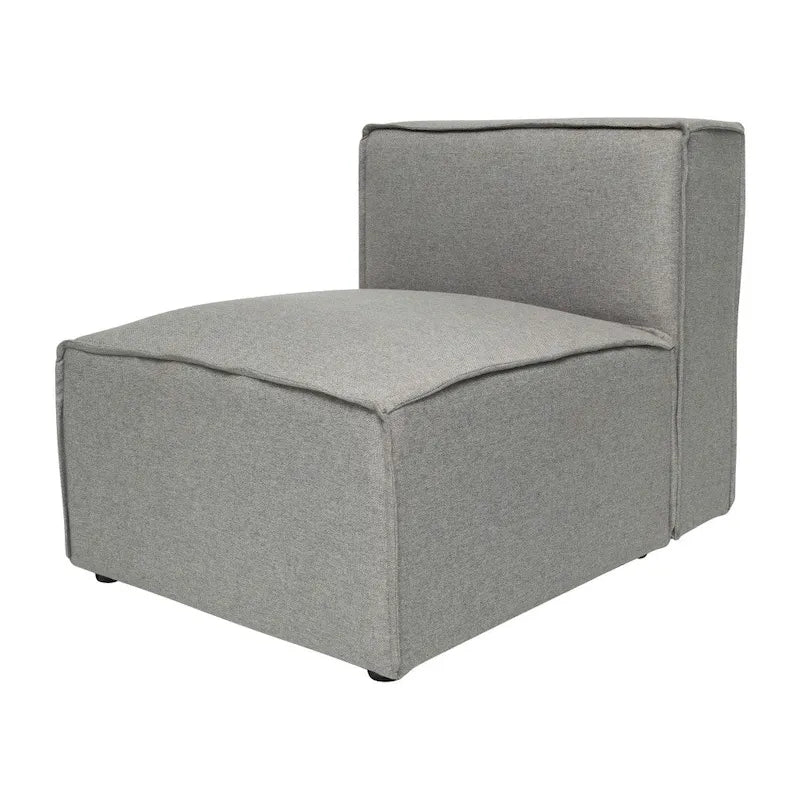 Contemporary Modular Sectional Sofa Armless Middle Chair - 36.75 D x 28.25 W x 28 H