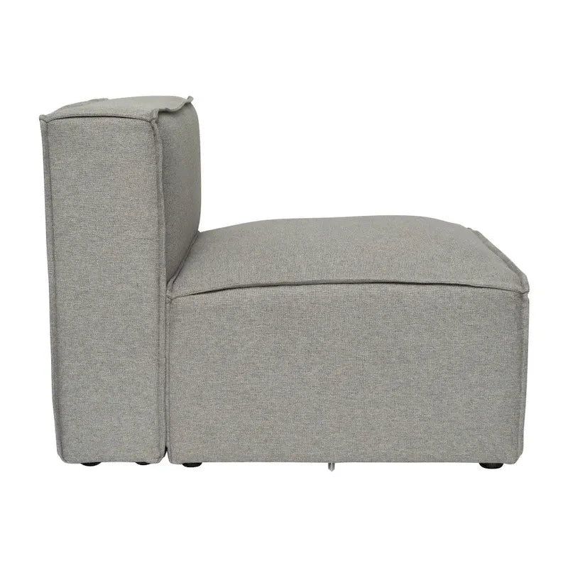 Contemporary Modular Sectional Sofa Armless Middle Chair - 36.75 D x 28.25 W x 28 H
