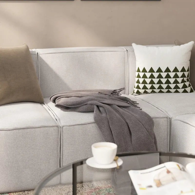 Contemporary Modular Sectional Sofa Armless Middle Chair - 36.75 D x 28.25 W x 28 H