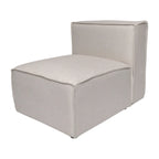 Contemporary Modular Sectional Sofa Armless Middle Chair - 36.75 D x 28.25 W x 28 H