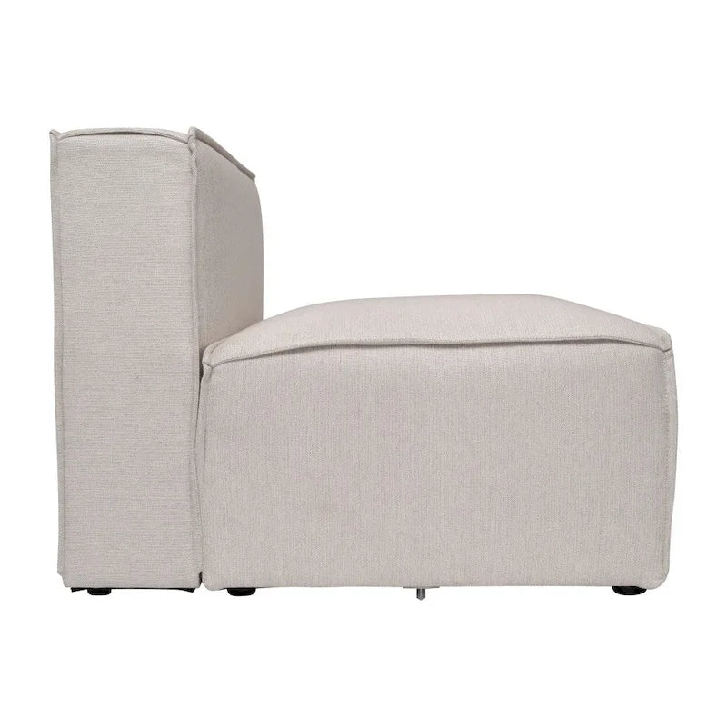 Contemporary Modular Sectional Sofa Armless Middle Chair - 36.75 D x 28.25 W x 28 H