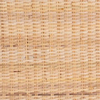 Light Honey Rattan Console Table with Acacia Wood Frame