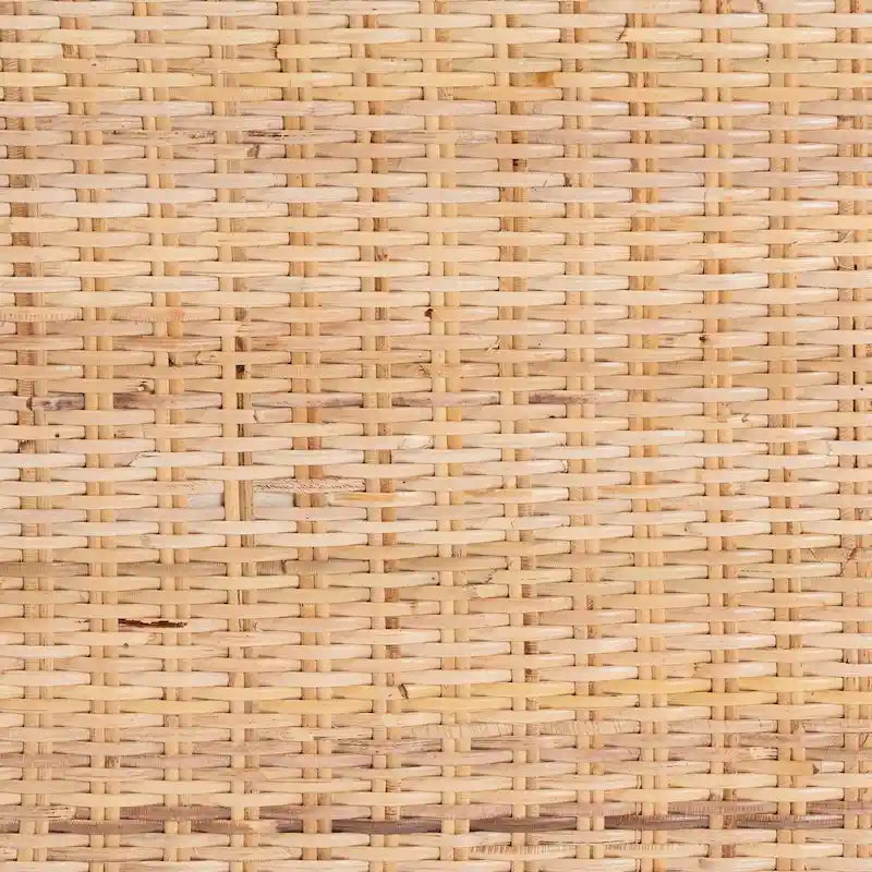 Light Honey Rattan Console Table with Acacia Wood Frame