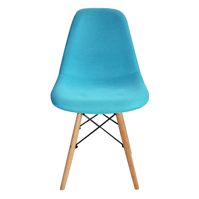 Haig Fabric Dining Chair, Beech Wood Legs, Single Seat