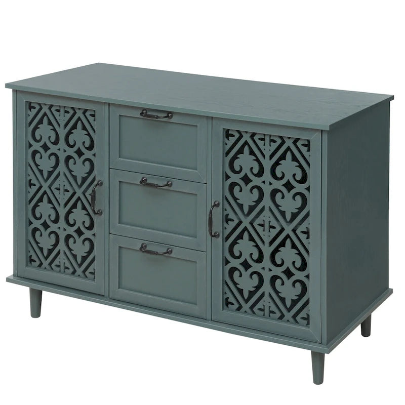 2 Door 3 Drawer Cabinet American Furniture Suitable for Bedroom - N/A