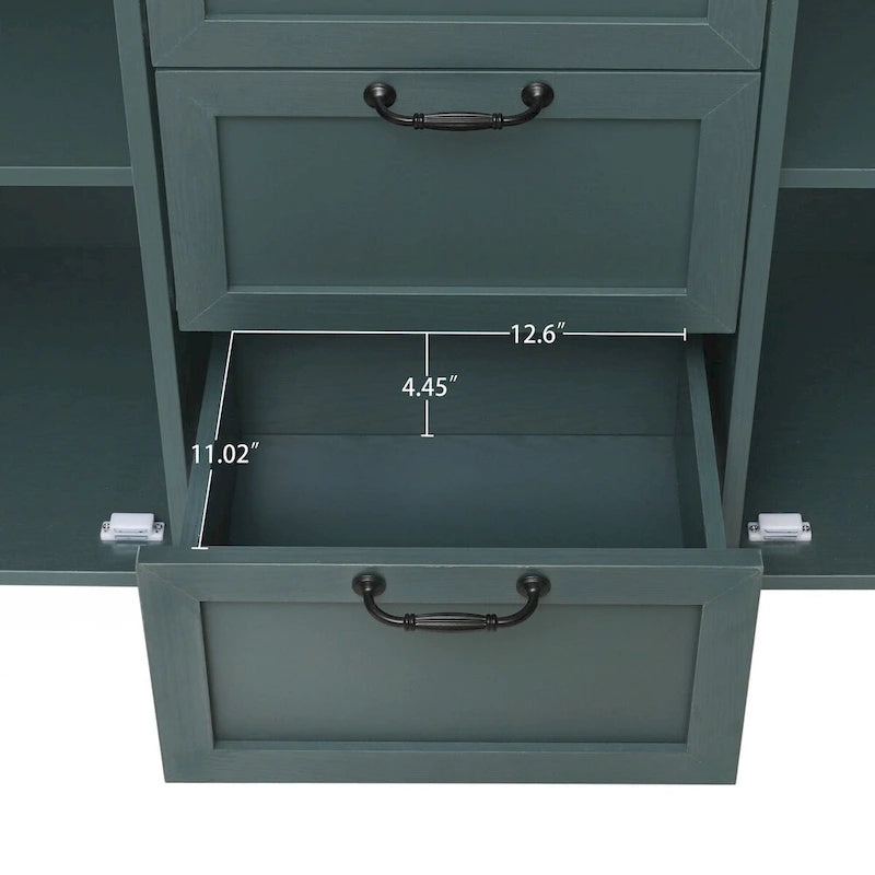 2 Door 3 Drawer Cabinet American Furniture Suitable for Bedroom - N/A