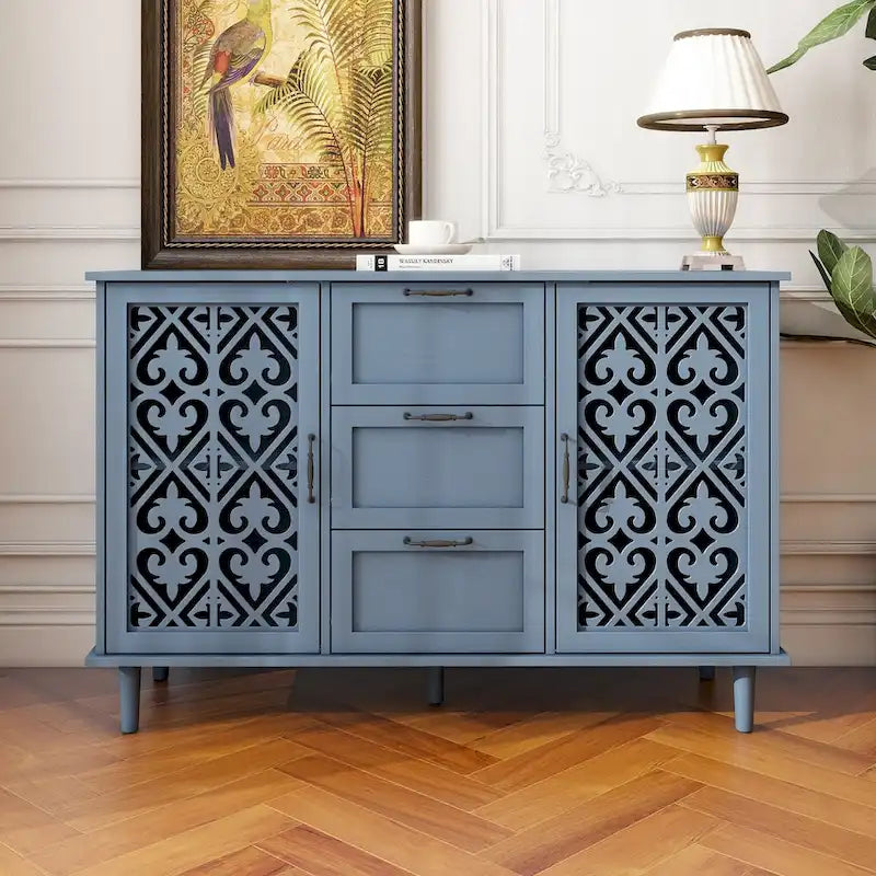 2 Door 3 Drawer Cabinet American Furniture Suitable for Bedroom - N/A
