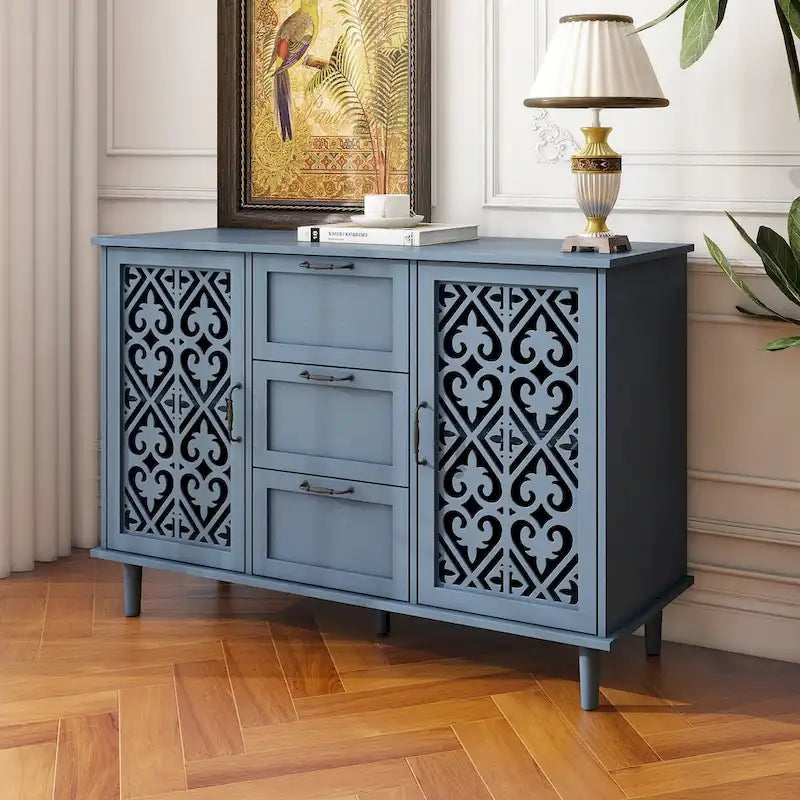 2 Door 3 Drawer Cabinet American Furniture Suitable for Bedroom - N/A