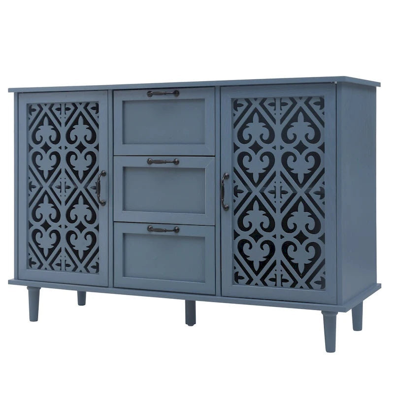 2 Door 3 Drawer Cabinet American Furniture Suitable for Bedroom - N/A