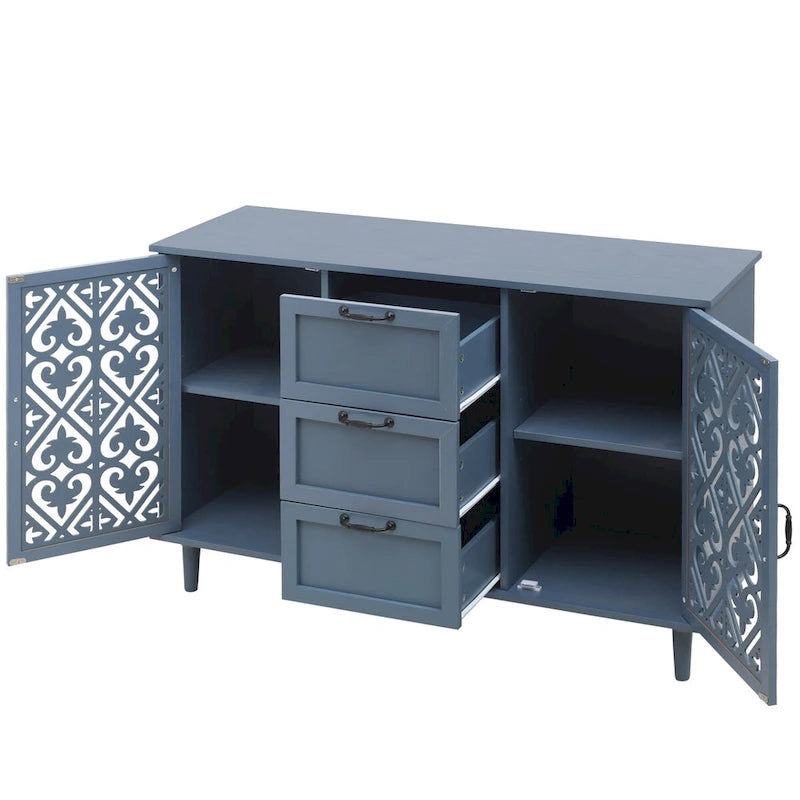 2 Door 3 Drawer Cabinet American Furniture Suitable for Bedroom - N/A