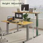 Bamboo Electric Height Adjustable Standing Desk - Single User