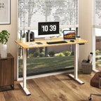 Bamboo Electric Height Adjustable Standing Desk - Single User