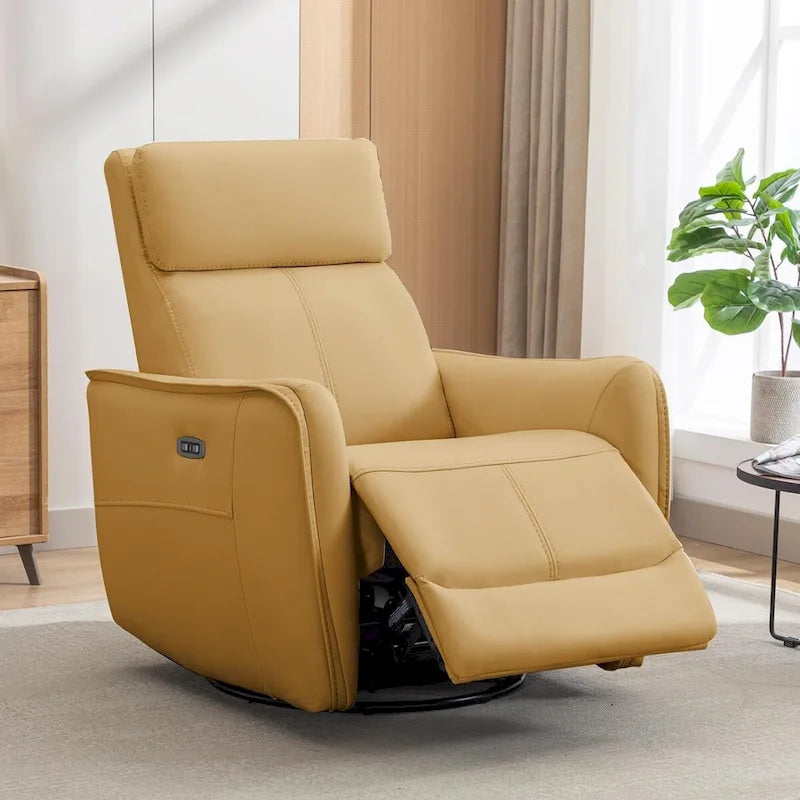 32.3  Wide Power Swivel Rocker Recliner Chairwith USB Ports